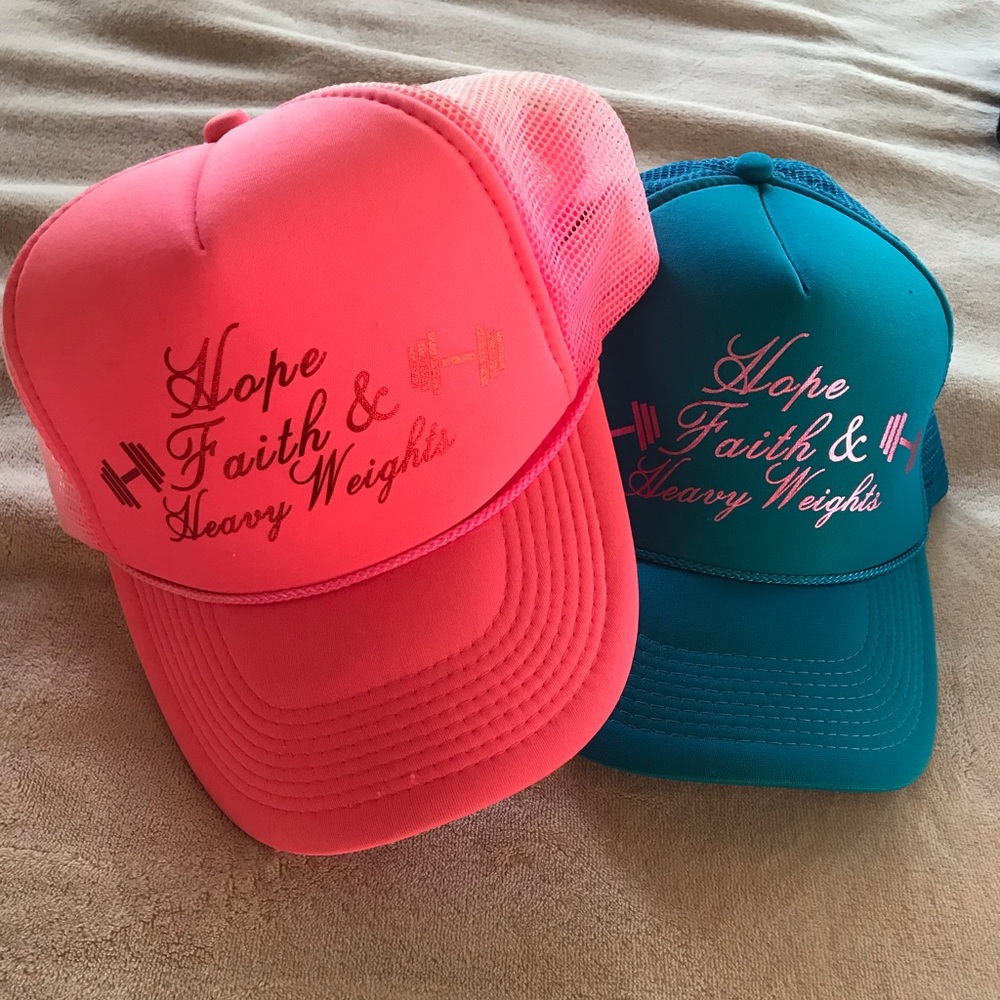 💫blue & pink Trucker hat bundle 💫